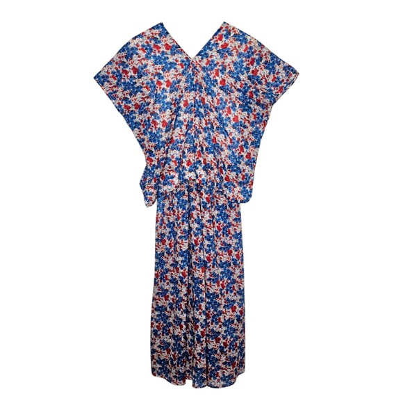 CARON CALLAHAN Selma Maxi Dress Floral Short Sleeve Cotton Voile Posy Small - Picture 9 of 16